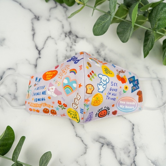 Hand Crafted Accessories - 3 layers with filter pocket face mask